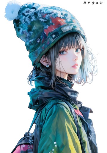 【11月新品】07-105-0241 人物貼紙 冬日女孩