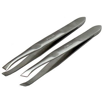 台灣製造不鏽鋼平口斜口眉夾組(KS23111)