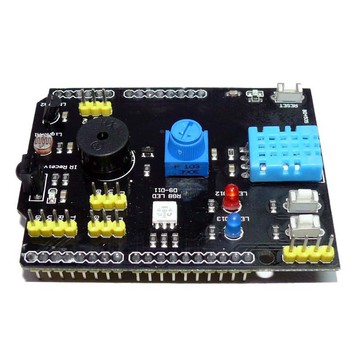 【AI電子】*(31-24)9合一多功能擴展板DHT11溫濕度LM35溫度蜂鳴器兼容UNO