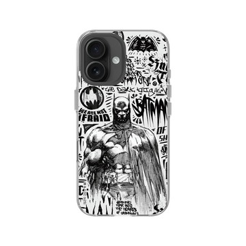 iPhone 16 Clear Case（相機按鈕） 透明 - Batman 蝙蝠俠 - 蝙蝠俠塗鴉