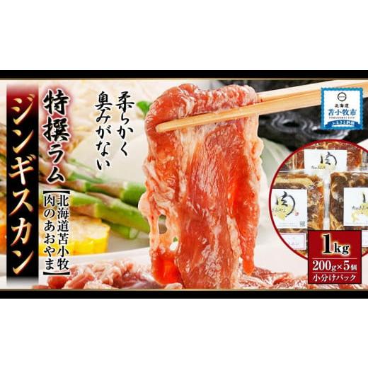 ふるさと納税 北海道 苫小牧市 特選ラム ジンギスカン 1kg（200g×5個） 小分けパック