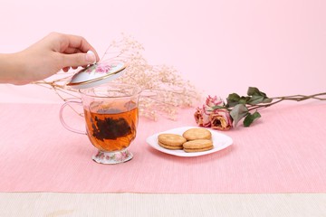 晶豔玫瑰蓋杯(300ml)