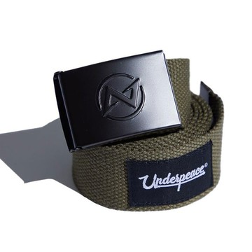 UNDER PEACE 23AW CURSIVE LABEL / BELT 帆布 腰帶 (軍綠色)