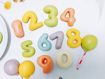 寶寶饅頭 數字饅頭 手指食物 英文饅頭 副食品 牛奶饅頭150g(隨機