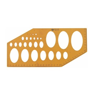 【 徠福 】KING LIFE 橢圓形定規(鉛筆、針筆兩用) / 片 KL-206