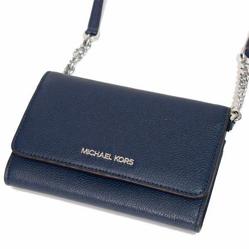 マイケルコース バッグ MICHAEL KORS ぺブルレザー チェーン フォン