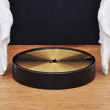 純銅茶洗茶盤帶蓋家用儲水茶盤功夫茶具客廳茶托盤大容量蓄水茶海