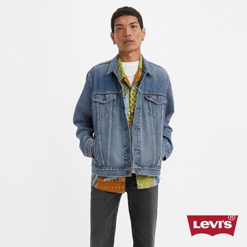 Levis 男款 牛仔外套 Type3經典修身版型 精緻中藍洗舊