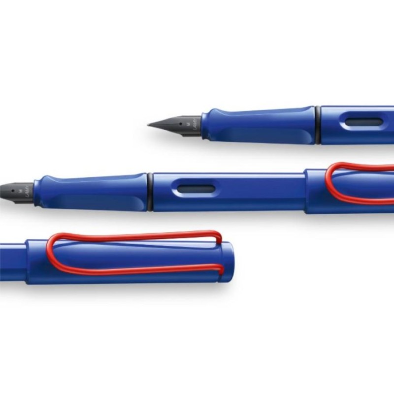 LAMY ラミー サファリ 万年筆 特別限定モデル ブルー レッドクリップ