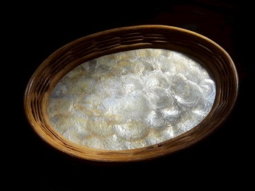 【老時光 OLD-TIME】早期二手國外進口手工製貝殼盤*僅寄郵局*