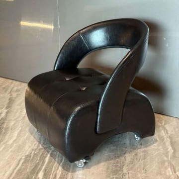 沙發凳 萬向輪溜溜凳 油蠟皮小凳子 客廳家用矮凳 玄關入戶門換鞋凳 單人沙發椅