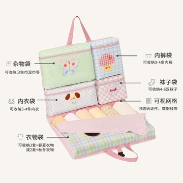 ❤️臺灣出貨宿舍七合一收納掛袋牀頭牀邊置物袋學生寢室好物懸掛式雜物整理袋✨好物甄選