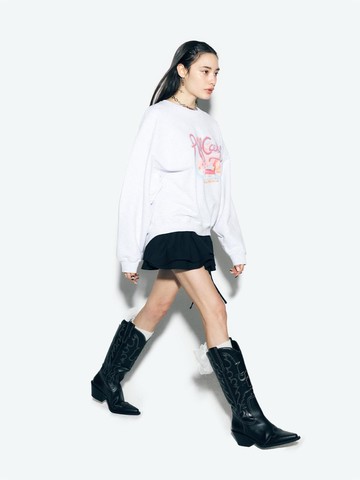 CANDYFORNIA SWEATSHIRT WHITE MELANGE