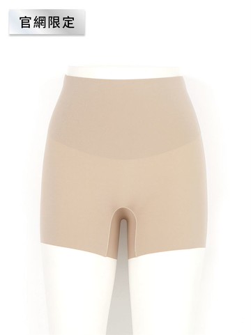 人氣追加 | 彈力收腹高腰運動風內搭褲-米白  | 官網限定