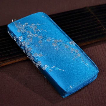 中國風絲綢刺繡錢包民族特色手工藝云錦女士手包送媽媽老外小禮品