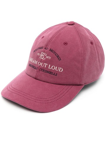 Brunello Cucinelli - logo-embroidered cap - men - Cotton - L