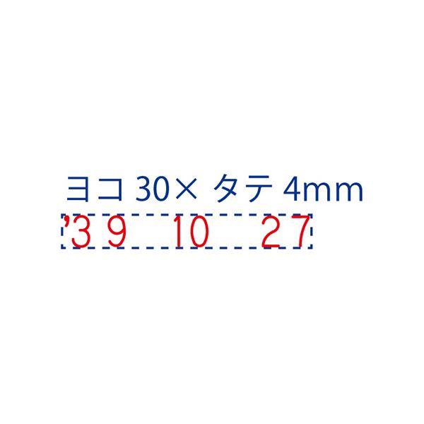 (まとめ) シヤチハタ 回転ゴム印 エルゴグリップ 欧文トビ日付 4号 ゴシック体 手形用 NFB-4TG 1個 〔×10セット〕