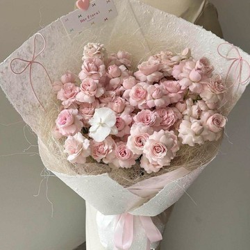 ❀【花中世界】❀永生花溫柔玫瑰花束送閨蜜女友仿真香皂花束高級感七夕情人節禮物