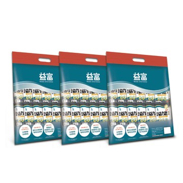 益富 益力壯Plus經典均衡營養完整配方方便包57g*24入*3(乳清蛋白+黃豆蛋白流質或管灌飲食者適用)