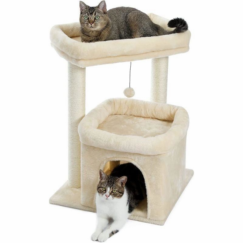 送料無料 PETEPELA(ペテペラ) キャットタワー 木製 大型猫 猫タワー ...
