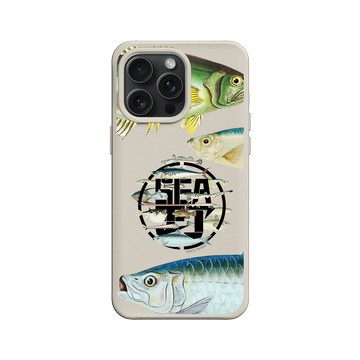 iPhone 15 Pro Max SolidX 貝殼灰 - KID - 魚群海釣