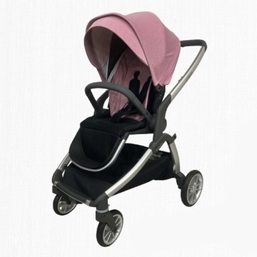 美國卡普奇Capucci - 雙向高景觀自動秒收車-粉-贈新生兒頭枕+蚊帳+杯架