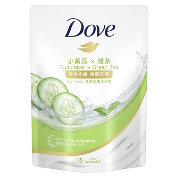 [家速配]多芬清爽柔膚沐浴露清爽水嫩補充包