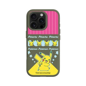 iPhone 16 Pro SolidSuit 海藻綠 - 寶可夢 Pokemon - 多彩系列-皮卡丘