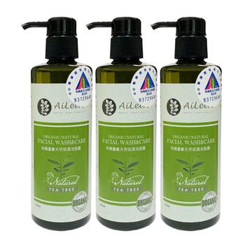 AiLeiYi蘆薈保濕洗面露-茶樹250ml(3瓶/組)