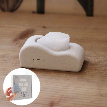 懵懵 小久淘 I 雲形 岩鹽水泥器皿  辦公室小物