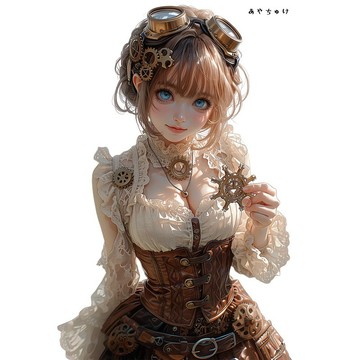 【5 月新品 5】07-124-0097 人物貼紙 蒸汽龐克風格