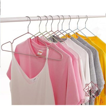 家用衣架防滑無痕衣掛衣撐子不銹鋼曬衣架衣撐子【櫻田川島】