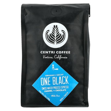 Centri Coffee, Centri Coffee，Organic One Black，焦糖 + 巧克力，全豆，無因，12 盎司（340 克）
