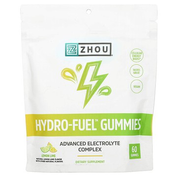 Zhou Nutrition, Hydro-Fuel 軟糖，檸檬酸橙，60 粒軟糖