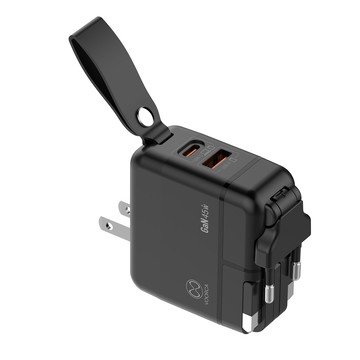 VOORCA 45W 氮化鎵多國萬國充電器 PD快充 Type-C雙孔 美規 英規 歐規 澳規