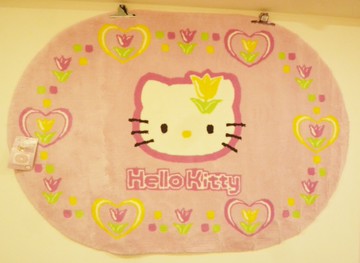 【震撼精品百貨】Hello Kitty 凱蒂貓~家具-地墊-鬱金香135*195【共1款】