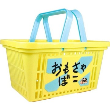 +1元多好禮  快速出貨《大木生活館》蠟筆小新塑膠手提籃 收納 可愛 擺飾 輕巧 繽紛 送禮 香膏 唇膏