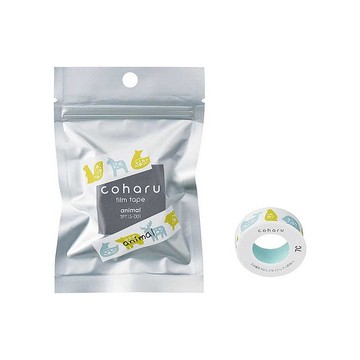 【KING JIM】TEPRA LITE 熱感式標籤薄膜自黏膠帶 15mm動物