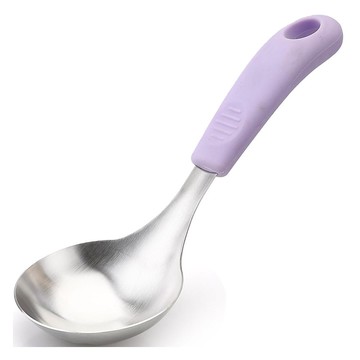 NONew 不鏽鋼304迷你湯勺 22 x 8 x 2.5 cm 紫色 1入  1個  22 x 8 x 2.5cm