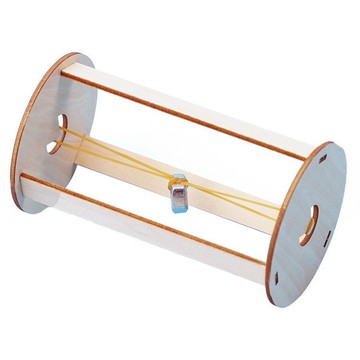 🌈「探夢科學」胡克定律滾輪 國小科技小製作 木質手工DIY物理科學小實驗材料