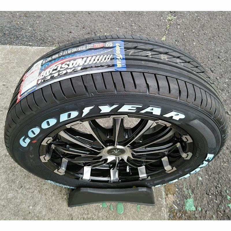 ハイエース 200系 タイヤホイールセット 17インチ BD12 グッドイヤー ナスカー 215/60R17 8PR 109/107LT ホワイトレター  | LINEショッピング