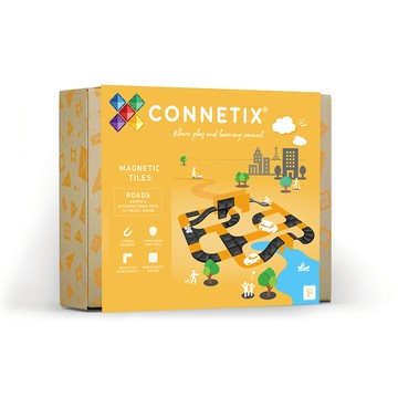 【Connetix】交通系列磁力積木-坡道路口組(16pc)