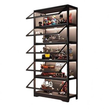 手辦櫃 展示櫃 樂高收納櫃 玩具模型櫃 公仔置物櫃 客廳擺件櫃 裝飾品展示架(5層80長模型展示櫃)