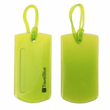 【 Travel Blue 藍旅 旅行配件 】 Jelly 果凍行李掛牌(2入/組) 綠色 TB016-GR