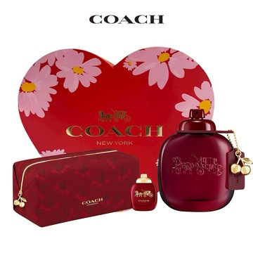 限定禮盒包裝❤️【COACH】時尚櫻桃香精90ml(贈COACH盥洗包+隨機小香乙瓶.附提袋)快速出貨