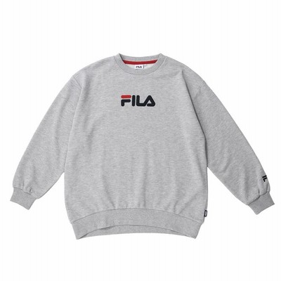Fila レディース フィラ W クルーチュニックトレーナー スウェット Gray Fl6315 通販 Lineポイント最大get Lineショッピング