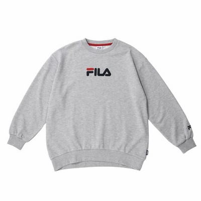 Fila レディース フィラ W クルーチュニックトレーナー スウェット Gray Fl6315 通販 Lineポイント最大get Lineショッピング