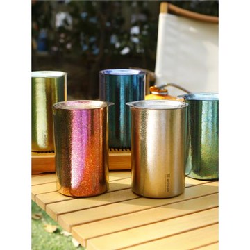 鈦工匠戶外純鈦快客杯露營鈦泡茶器便攜泡茶壺鈦合金旅行茶具套裝