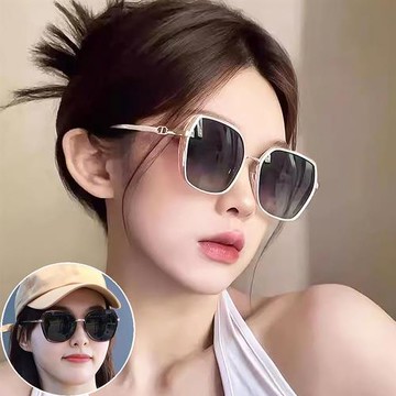 seoul show首爾秀 高級感側邊閃粉框太陽眼鏡抗UV400墨鏡 8025