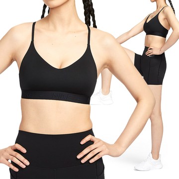 Nike INDY LGT SPT Bra 女款 黑色 瑜珈 排汗 輕度支撐 可調式 運動 內衣 FD1063-010
